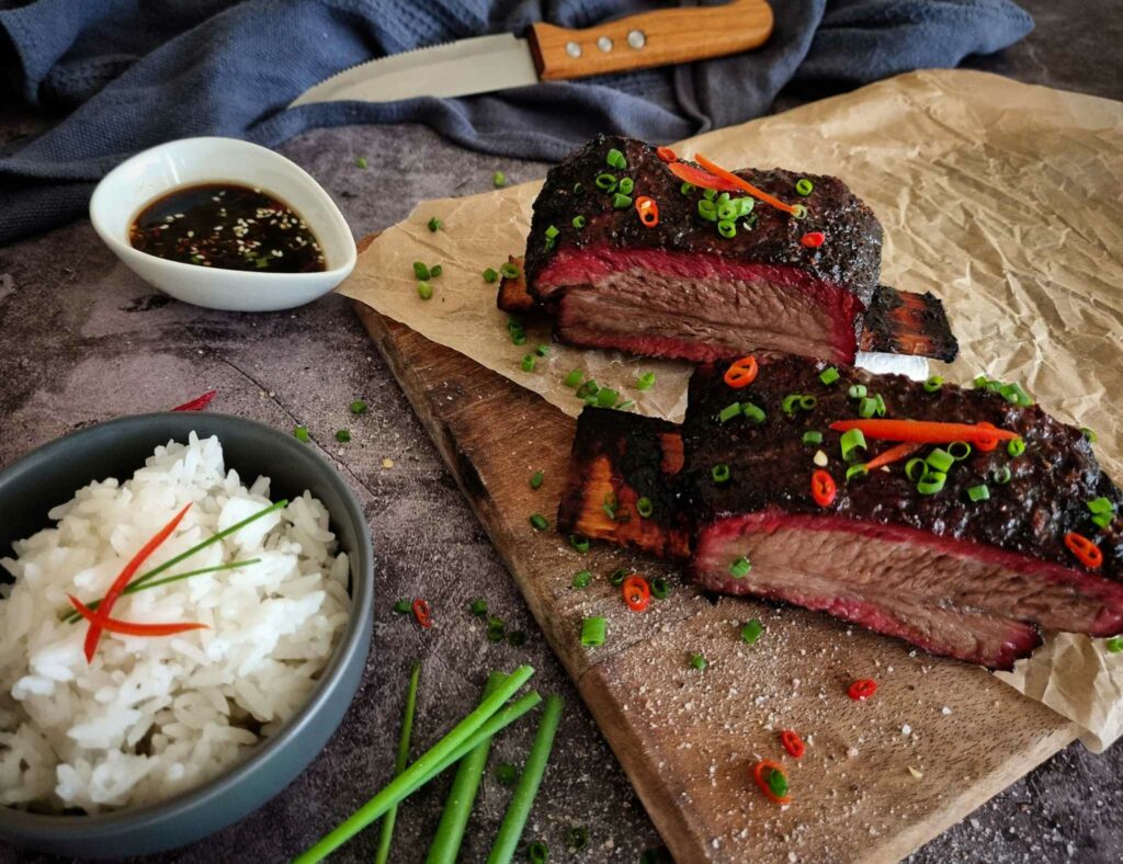 Smoked Asian beef Ribs