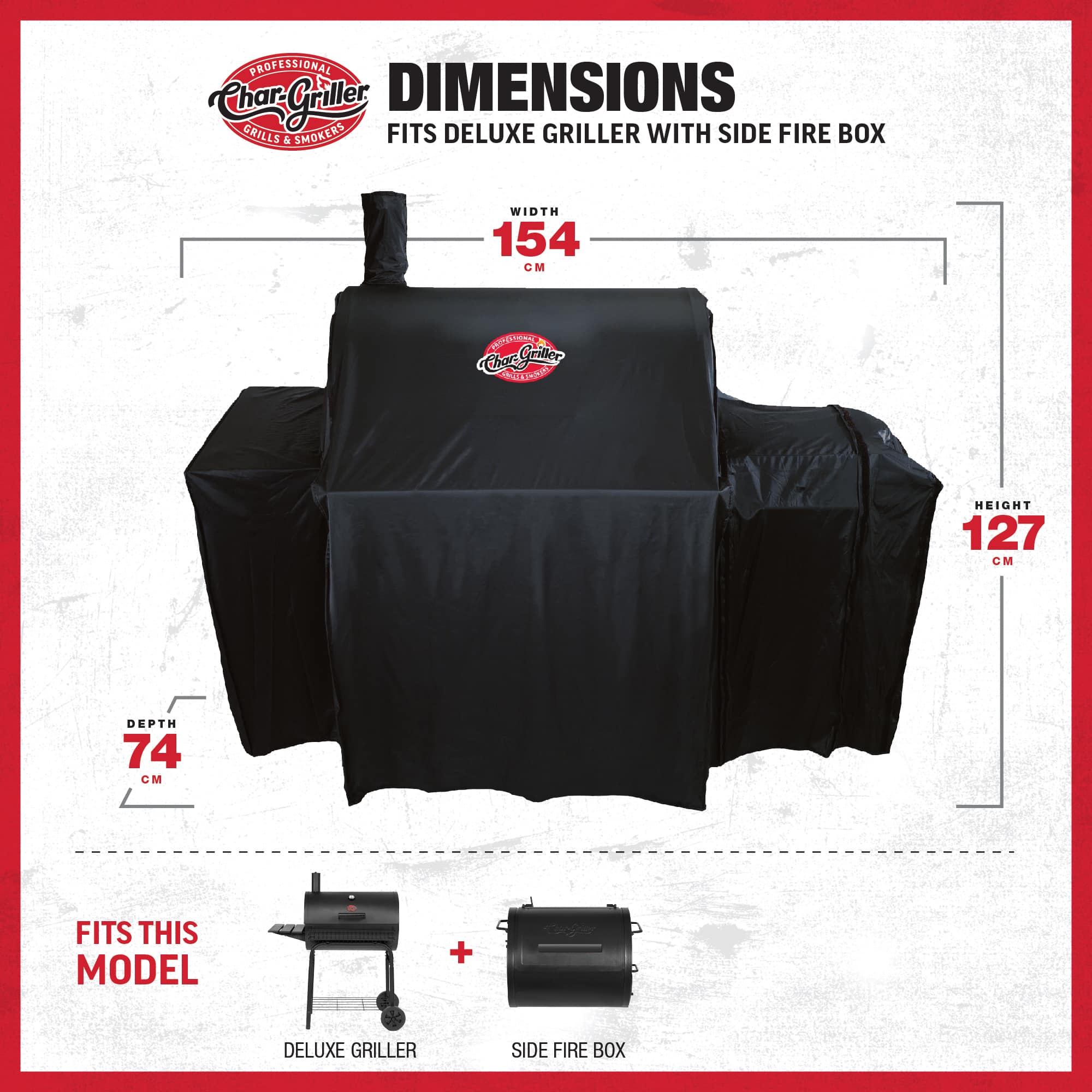 Char-griller 8080 Cover Char-Griller Patio Pro Charcoal Grill